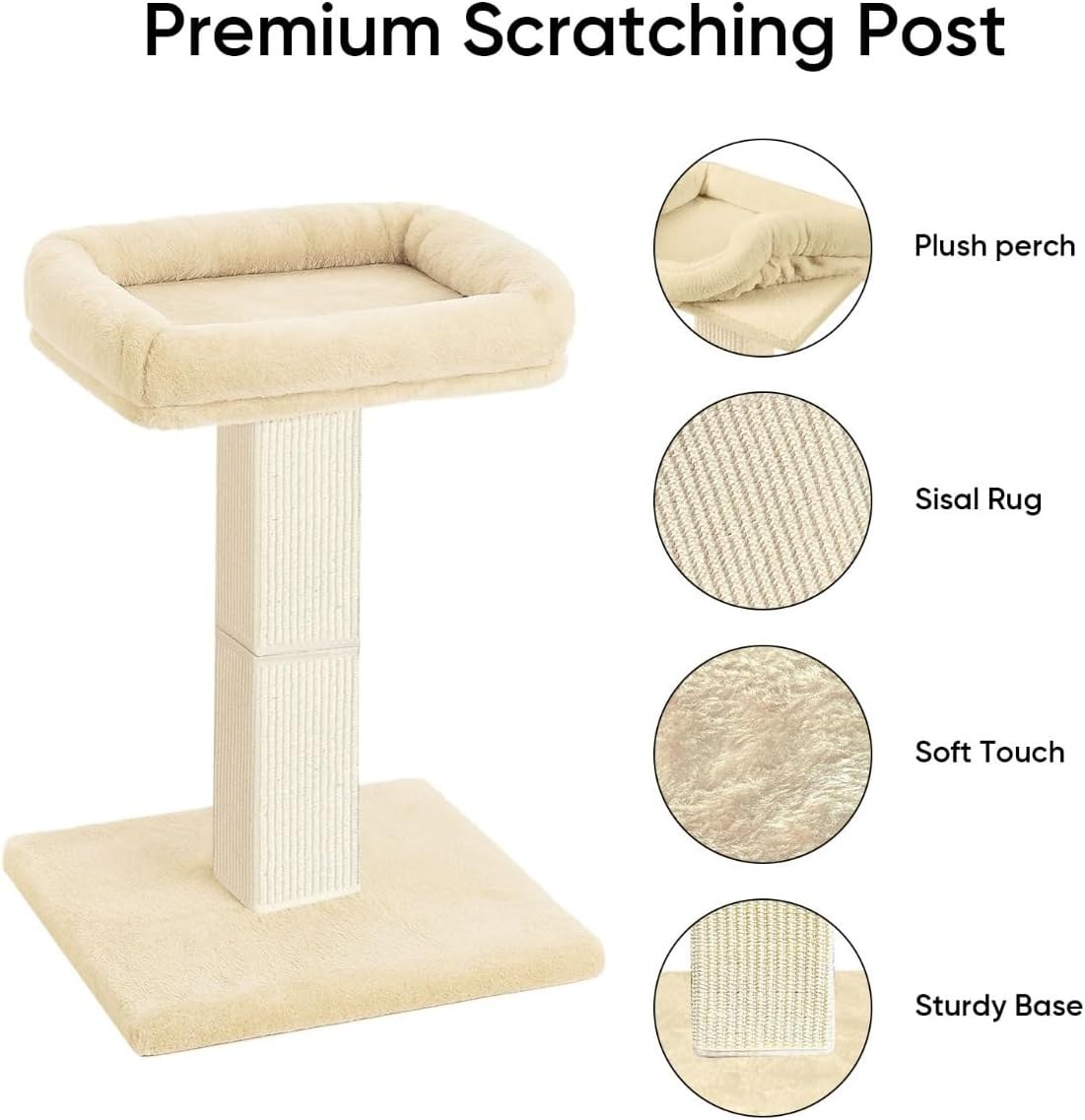 AGYM Scratching Post with Elevated Bed and 10 Springs — photo 2