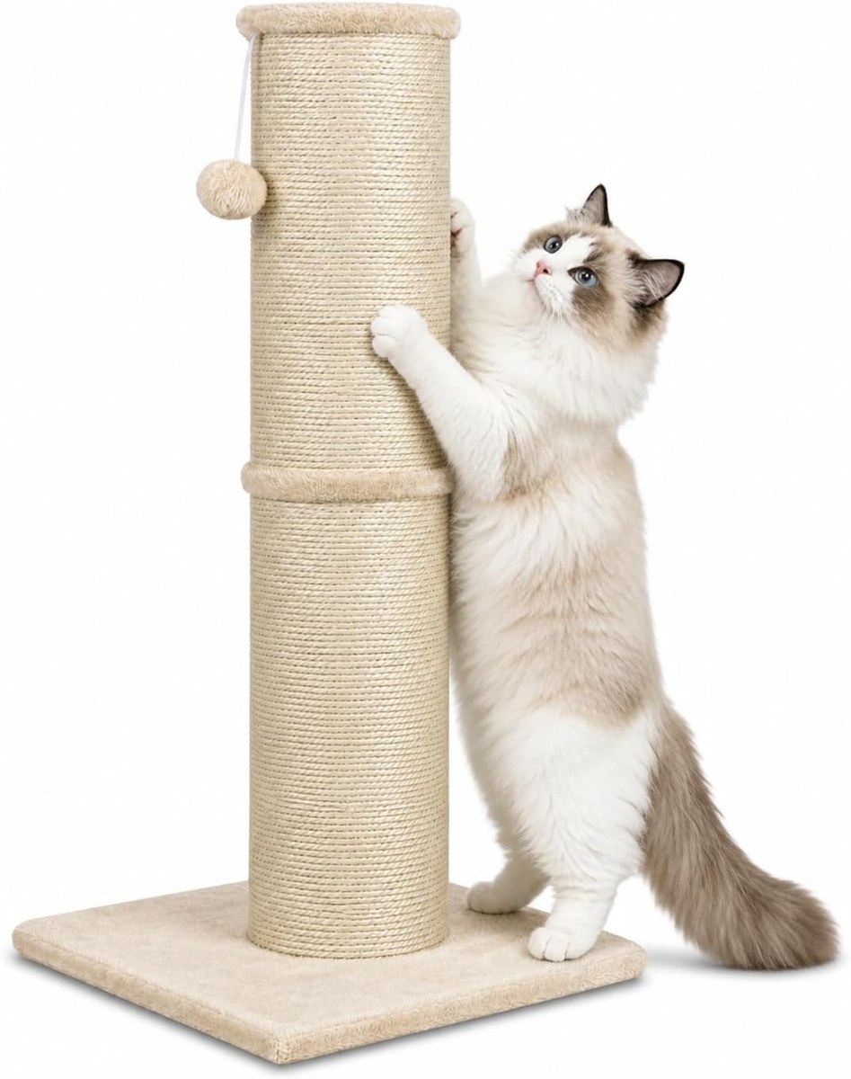 AGYM Thick 5.5-Inch Sisal Scratching Post, 32 Inch